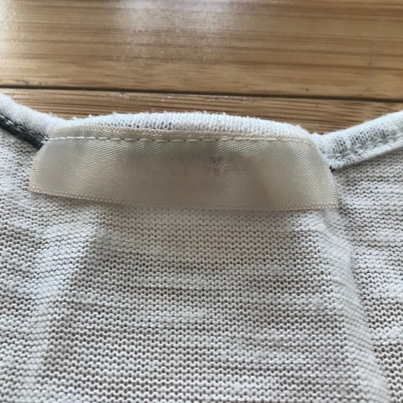 Black and White Linen A line Tank Top Size Small - Picture 2 of 3